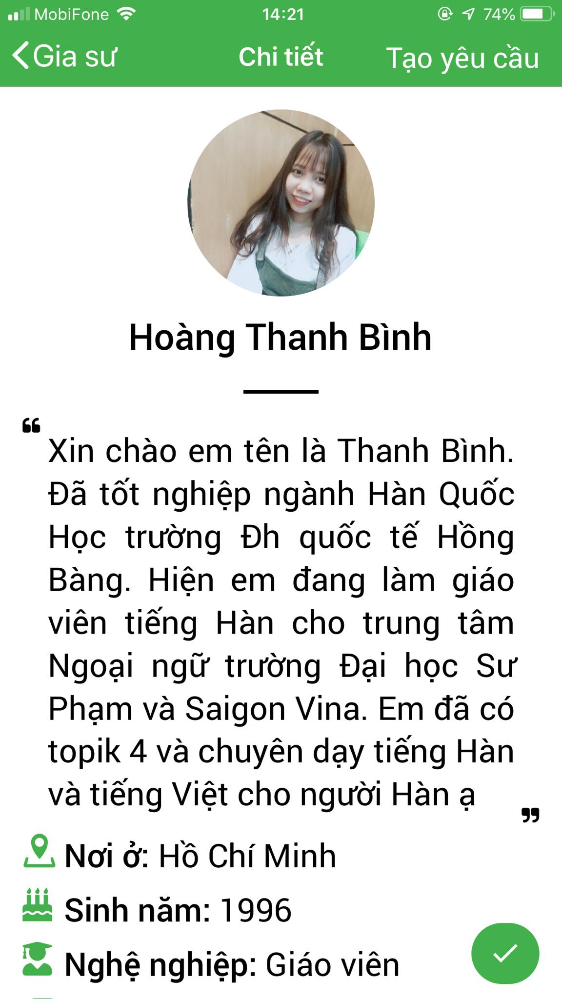 App Daykemtainha.vn tiếng Hàn Online